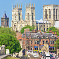 York Minster and york city walls, England